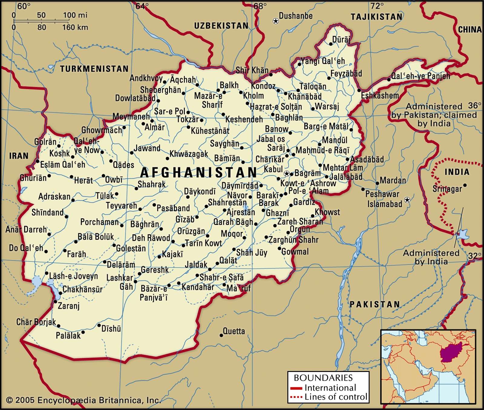 Afghanistan geography unique